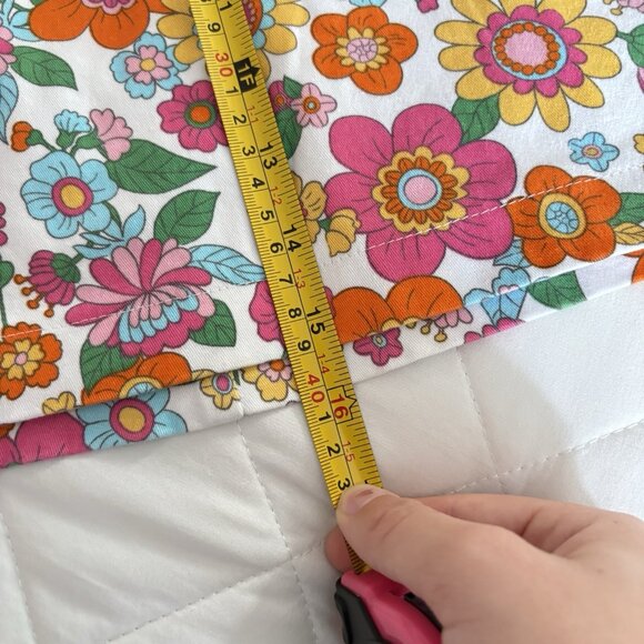 Love On A Hanger Juniors Size 9 Floral Flower Mini Skirt Hippie Boho Bohemian - Picture 4 of 6